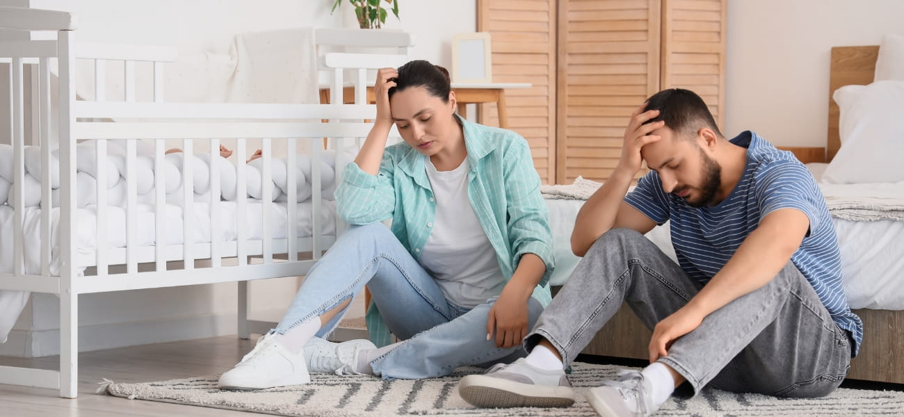 Parents experiencing stress and emotional challenges in family life