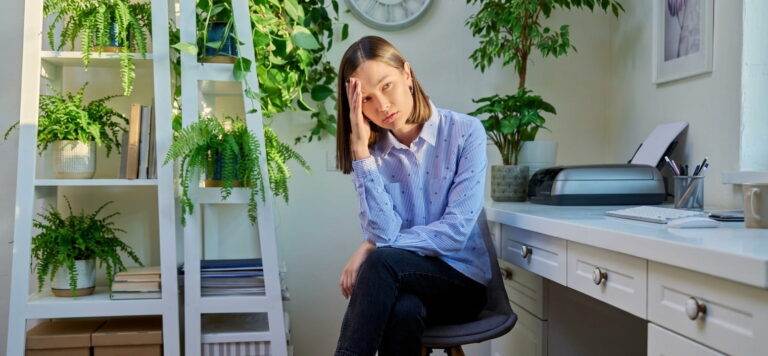 Lonely woman experiencing relationship distress
